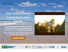 Tablet Screenshot of businessfluid.com